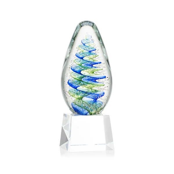 Elevate your recognition with our breathtaking blue and green swirl design... from ASI 84592 St Regis Group / St Regis