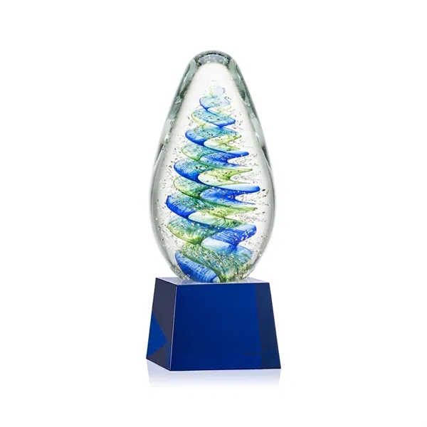 Elevate your recognition with our breathtaking blue and green swirl design... from ASI 84592 St Regis Group / St Regis