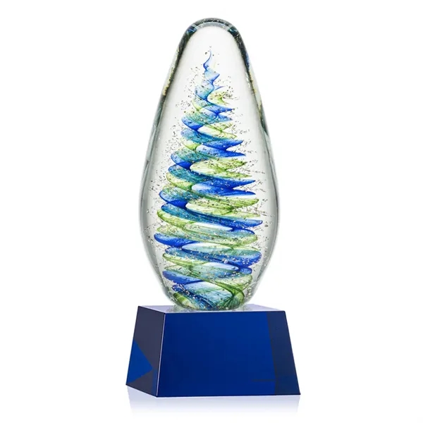 Elevate your recognition with our breathtaking blue and green swirl design... from ASI 84592 St Regis Group / St Regis