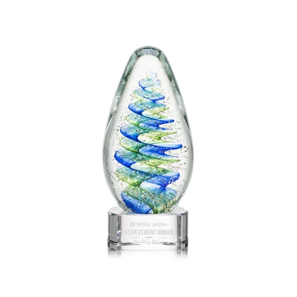 Elevate your recognition with our breathtaking blue and green swirl design... from ASI 84592 St Regis Group / St Regis