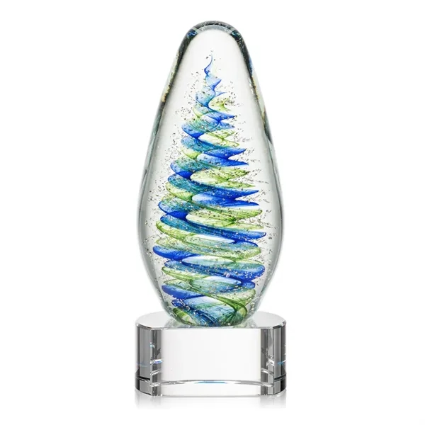 Elevate your recognition with our breathtaking blue and green swirl design... from ASI 84592 St Regis Group / St Regis