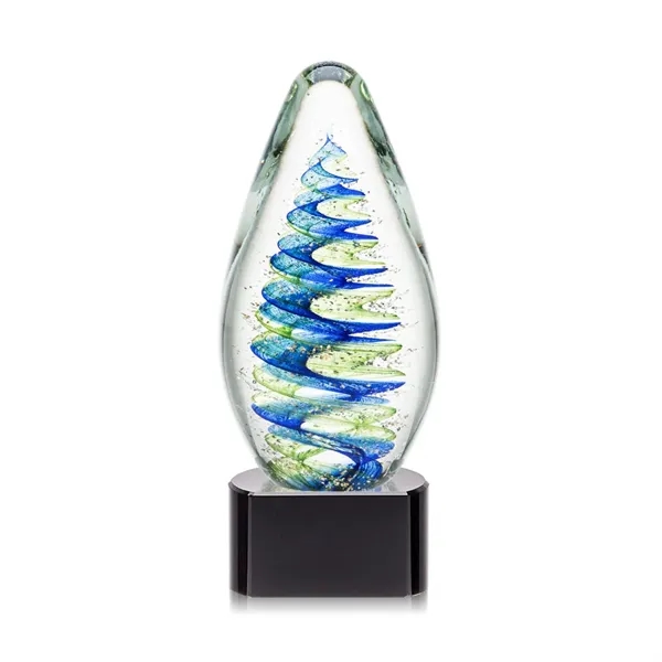 Elevate your recognition with our breathtaking blue and green swirl design... from ASI 84592 St Regis Group / St Regis