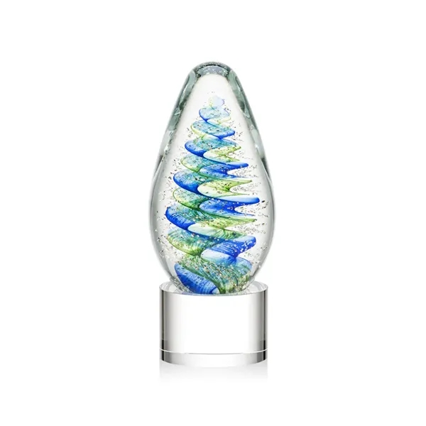 Elevate your recognition with our breathtaking blue and green swirl design... from ASI 84592 St Regis Group / St Regis