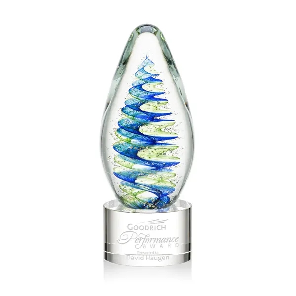 Elevate your recognition with our breathtaking blue and green swirl design... from ASI 84592 St Regis Group / St Regis