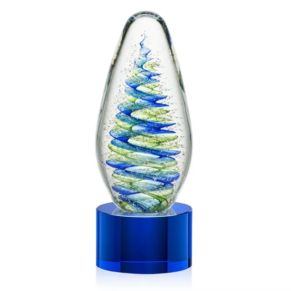 Elevate your recognition with our breathtaking blue and green swirl design... from ASI 84592 St Regis Group / St Regis