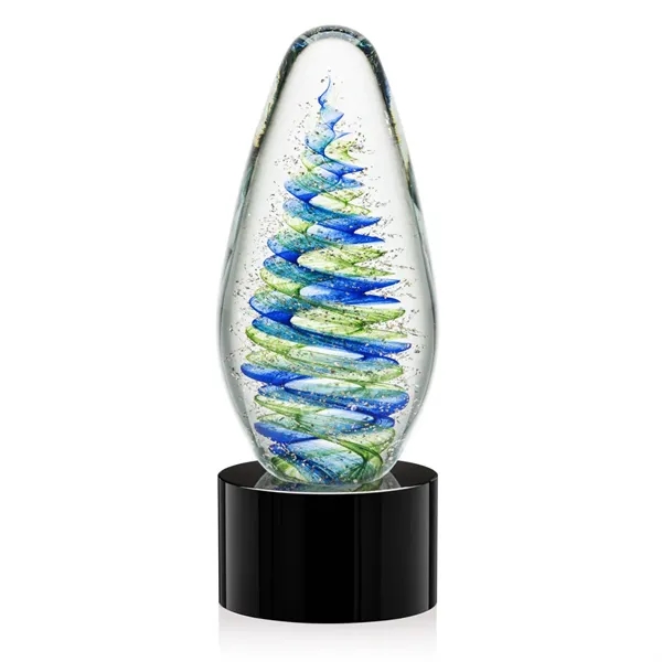 Elevate your recognition with our breathtaking blue and green swirl design... from ASI 84592 St Regis Group / St Regis