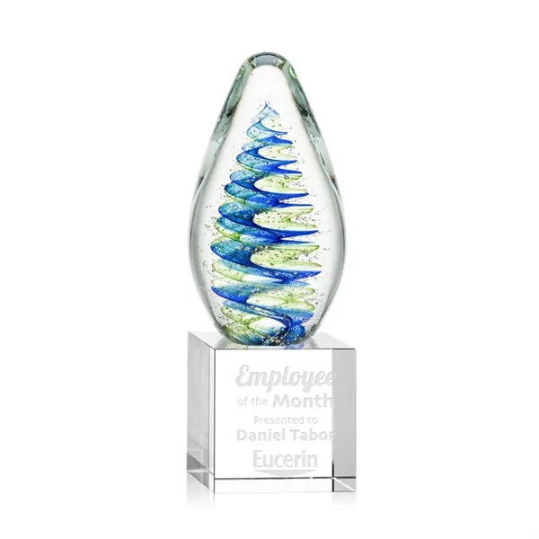 Elevate your recognition with our breathtaking blue and green swirl design... from ASI 84592 St Regis Group / St Regis