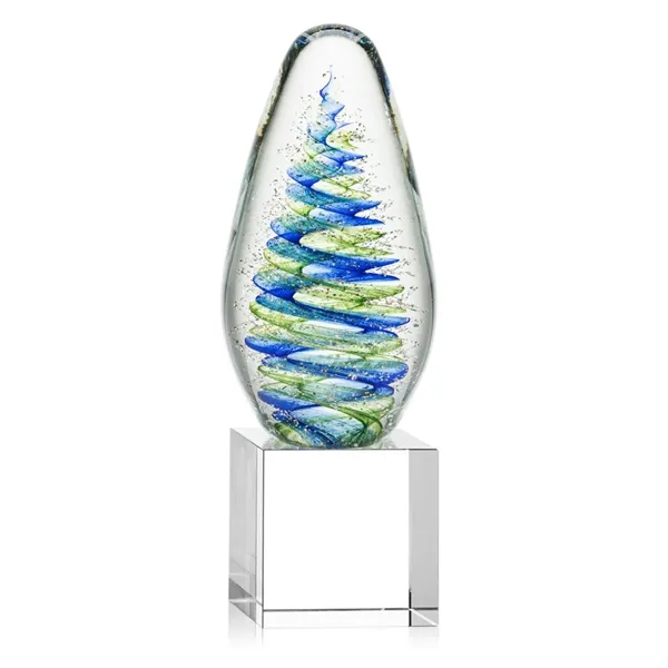 Elevate your recognition with our breathtaking blue and green swirl design... from ASI 84592 St Regis Group / St Regis