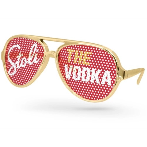 Quality PC Aviator Sport sunglasses with clear UV400 impact resistant PC... from ASI 57371 Eyevertising / Eyevertising®