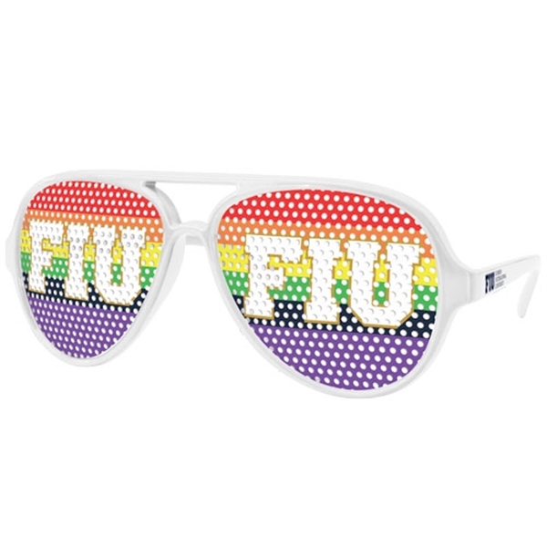 Quality PC Aviator Sport sunglasses with clear UV400 impact resistant PC... from ASI 57371 Eyevertising / Eyevertising®