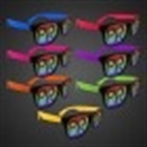 Plastic billboard sunglasses with rainbow pride lenses.... from ASI 42016 Brighter Promotions Inc / Chemical Light™ Liquid Light