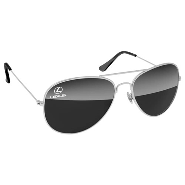 Quality metal Aviator sunglasses with dark UV400 impact resistant PC lenses.... from ASI 57371 Eyevertising / Eyevertising®