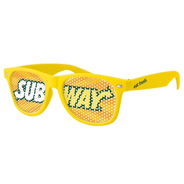 Quality PC Retro sunglasses with clear UV400 impact resistant PC lenses.... from ASI 57371 Eyevertising / Eyevertising®