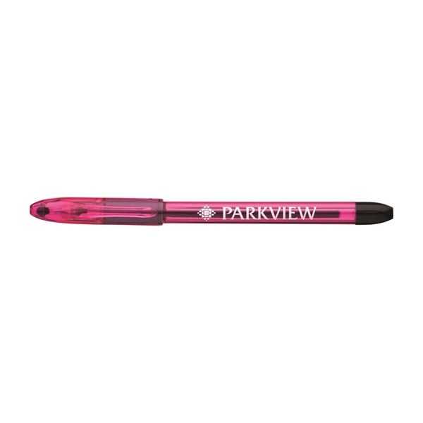 R.S.V.P. Razzle Dazzle Capped Ballpoint Pen with translucent barrel, medium metal... from ASI 77240 Pentel Of America LTD / Pentel®