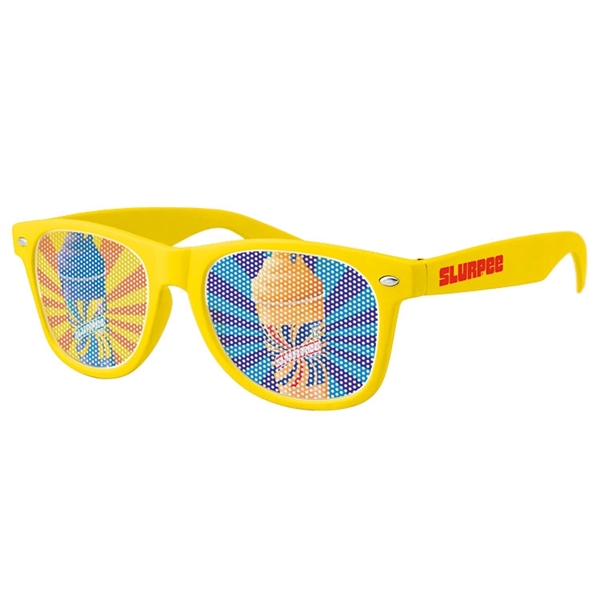 Quality PC Retro sunglasses with dark UV400 impact resistant PC lenses.... from ASI 57371 Eyevertising / Eyevertising®