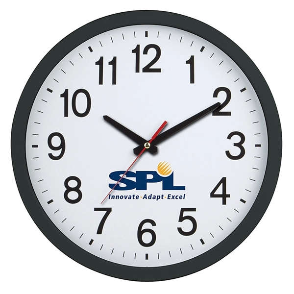 15 1/16" x 1 1/2" plastic wall clock with quartz analog... from ASI 88060 Snugz/USA Inc / Sweda®