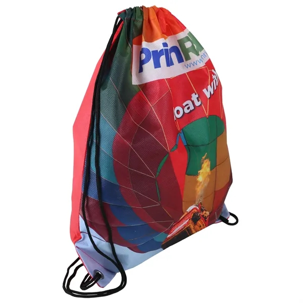 14" x 17" sublimated non-woven backpack with drawstring closure.... from ASI 52840 Evans Manufacturing