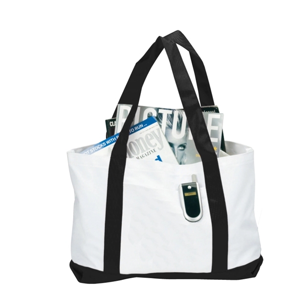 18" x 12" x 4" polyester boat totes with self-fabric base... from ASI 37980 Bagworld