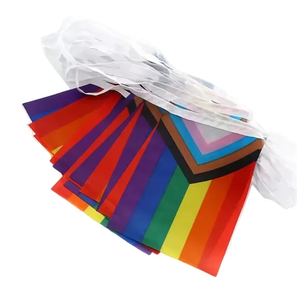 9" x 6" Rectangle string bunting flag + full color digital... from ASI 37218 Athena Promo (tm)