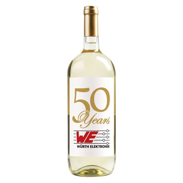 1.5L, Chardonnay white wine with custom digitally printed full-color label on... from ASI 30223 A Plus Wine Designs