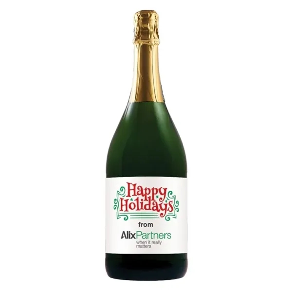 1.5L, California Champagne sparkling white wine with custom digitally printed full-color... from ASI 30223 A Plus Wine Designs