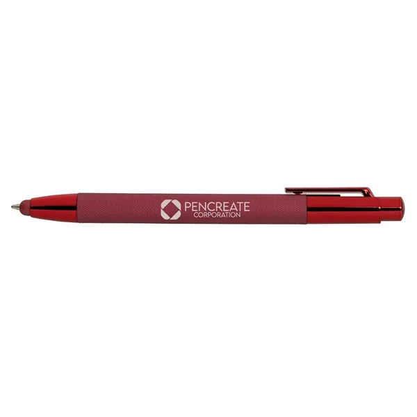 Monochrome Micro Knurl Stylus Pen, a high-end writing instrument with a... from ASI 62088 IDProductsource