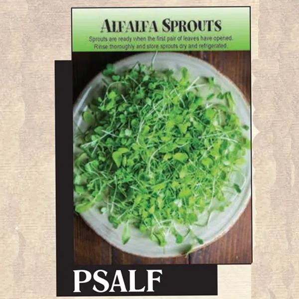 Standard Series Alfalfa Sprout seeds in a packet made of recycled... from ASI 75760 The Page Seed Co / Page Seed