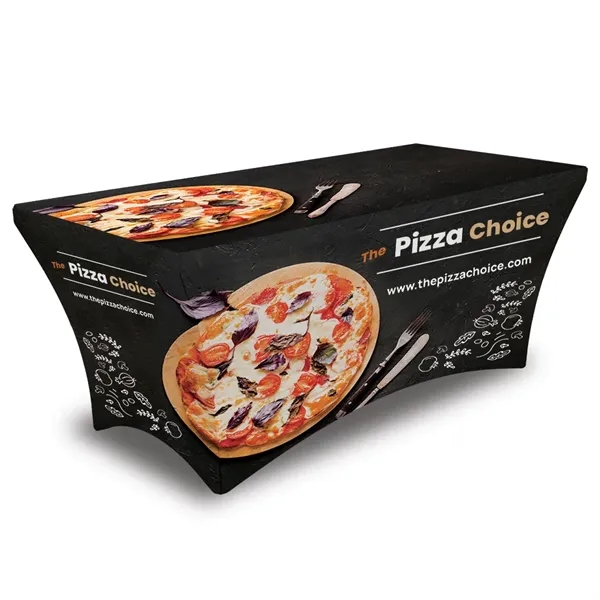 72" x 30" x 30" contour stretch polyester four-sided trade table... from ASI 36558 Aprons, Etc.