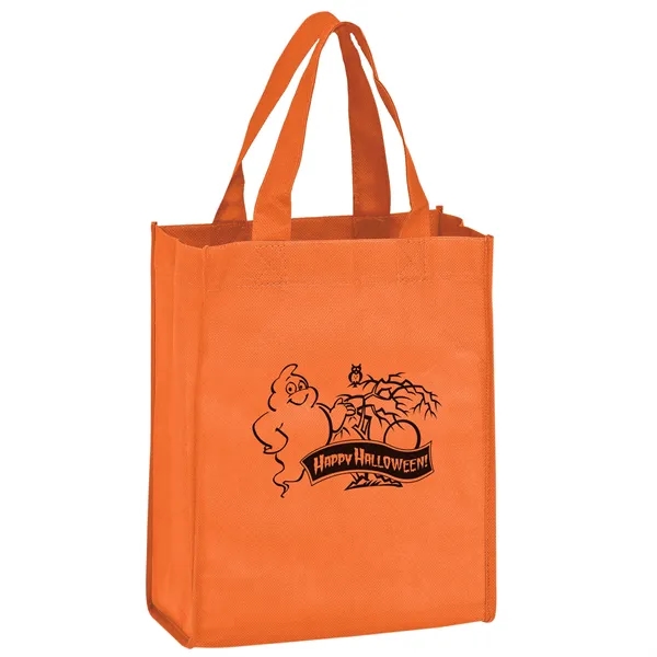 8" x 5" x 10" orange non-woven PP trick-or-treat bag with... from ASI 35290 American Ad Bag Co