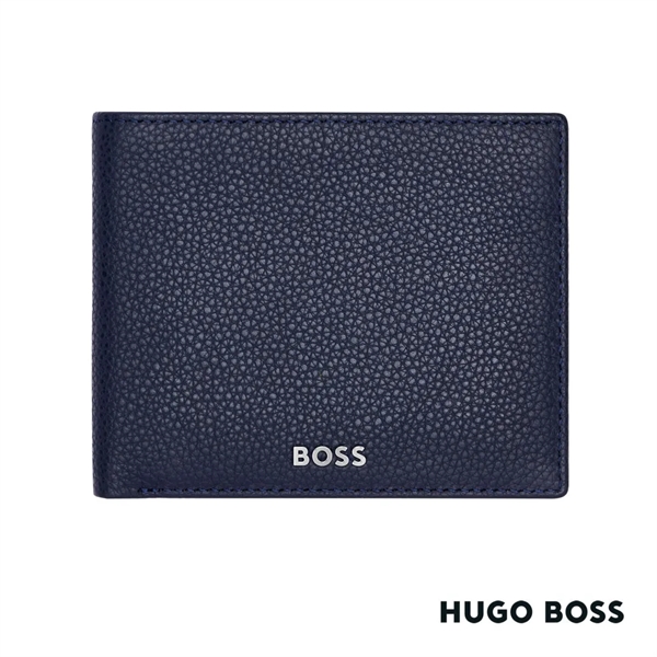The Hugo Boss® Classic Grained Wallet w/flap is characterized by carefully... from ASI 84592 St Regis Group