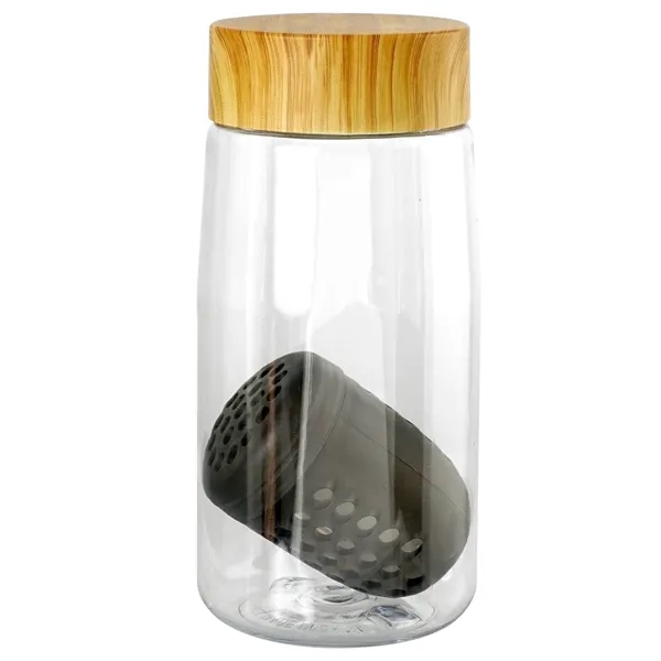 Bamboo Pattern 18 oz. Recycled Bottle with Floating Infuser... from ASI 30208 A P Specialties / AP Specialties