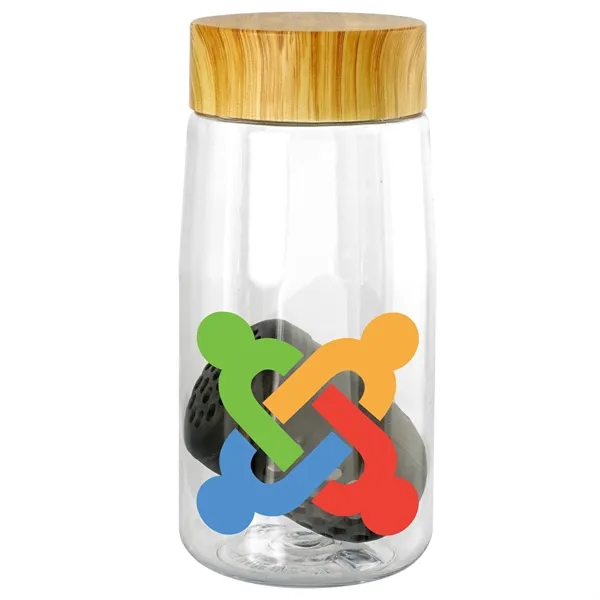 Bamboo Pattern 18 oz. Recycled Bottle with Floating Infuser... from ASI 30208 A P Specialties / AP Specialties