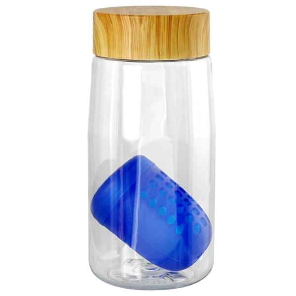 Bamboo Pattern 18 oz. Recycled Bottle with Floating Infuser... from ASI 30208 A P Specialties / AP Specialties