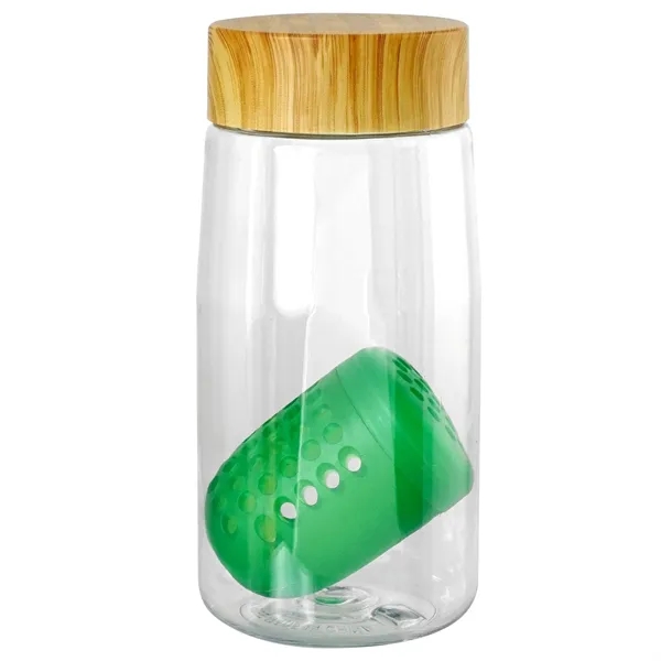 Bamboo Pattern 18 oz. Recycled Bottle with Floating Infuser... from ASI 30208 A P Specialties / AP Specialties