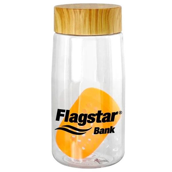 Bamboo Pattern 18 oz. Recycled Bottle with Floating Infuser... from ASI 30208 A P Specialties / AP Specialties