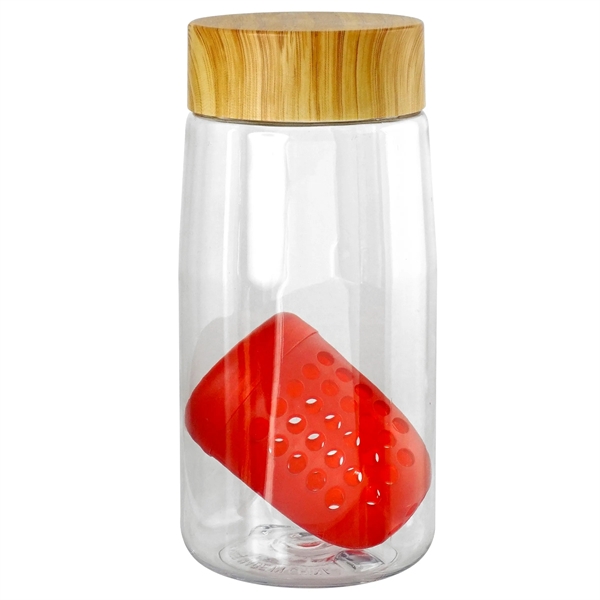 Bamboo Pattern 18 oz. Recycled Bottle with Floating Infuser... from ASI 30208 A P Specialties / AP Specialties