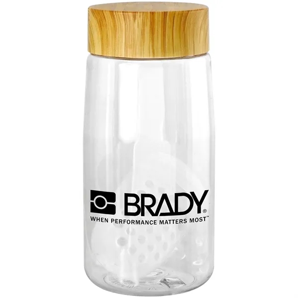 Bamboo Pattern 18 oz. Recycled Bottle with Floating Infuser... from ASI 30208 A P Specialties / AP Specialties