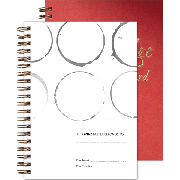 5" x 7" journal with foil imprint, wine facts informational section... from ASI 91340 Journalbooks/Timeplanner Calendars