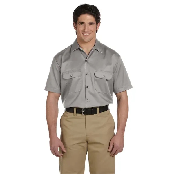 Dickies men's short sleeve work shirt with moisture-wicking technology and stain-release... from ASI 34063 alphabroder