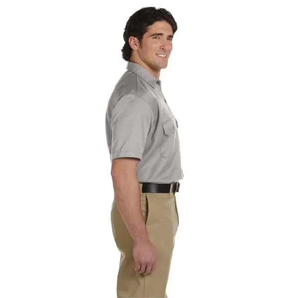 Dickies men's short sleeve work shirt with moisture-wicking technology and stain-release... from ASI 34063 alphabroder