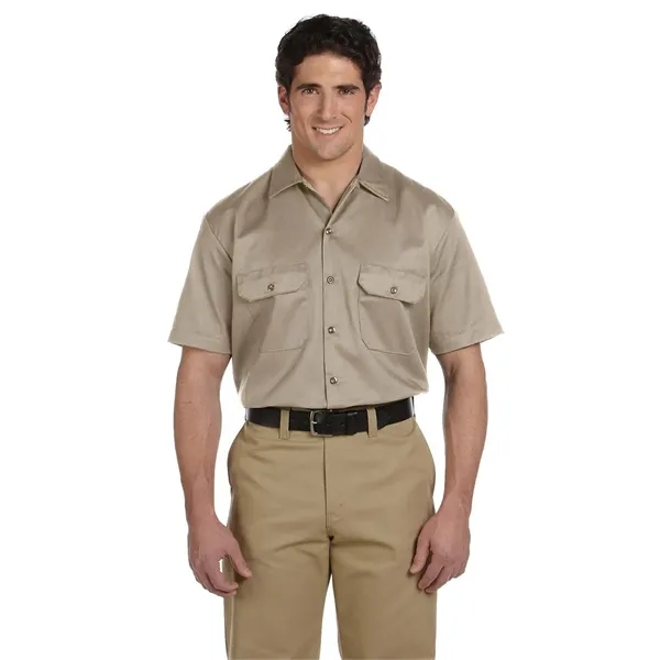 Dickies men's short sleeve work shirt with moisture-wicking technology and stain-release... from ASI 34063 alphabroder