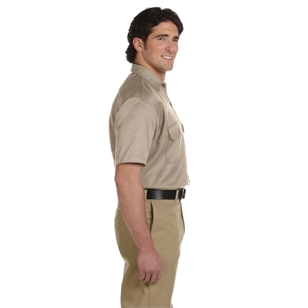 Dickies men's short sleeve work shirt with moisture-wicking technology and stain-release... from ASI 34063 alphabroder