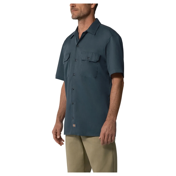 Dickies men's short sleeve work shirt with moisture-wicking technology and stain-release... from ASI 34063 alphabroder