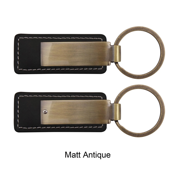 Leatherette with rectangular metal key tag.... from ASI 41511 Brainchild USA Inc / BrainChild Gift Club