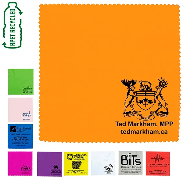 6" x 6" microfiber cloth designed to clean sensitive surfaces.... from ASI 62660 Innovation Line