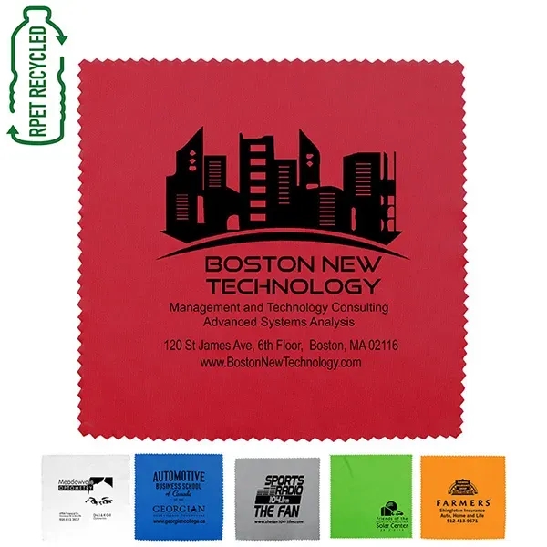 8" x 8" microfiber cleaning cloth with serrated edges.... from ASI 62660 Innovation Line