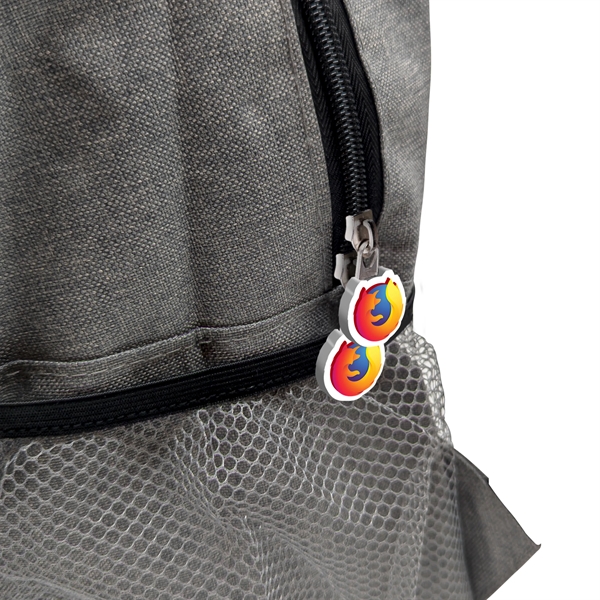 Commuter backpack with 2 front zippered pockets and mesh water bottle... from ASI 90807 Tekweld