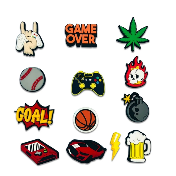 Customizable PVC shoe charms.... from ASI 90807 Tekweld