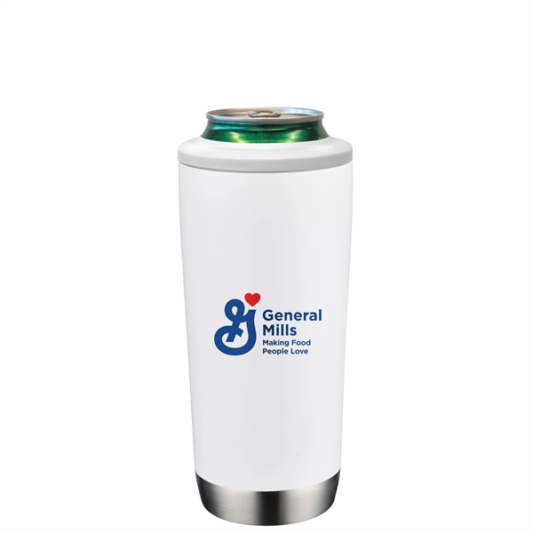 Insulated stainless steel can or bottle cooler with screw-on insulator ring.... from ASI 90807 Tekweld