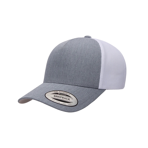 Yupoong adult 5-panel retro trucker cap with a 5-panel, structured, mid-profile... from ASI 34063 alphabroder